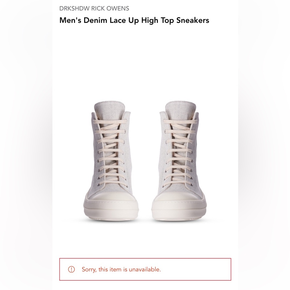 AUTHENTIC RICK OWENS BOOTS